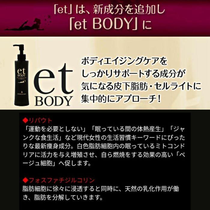 et body エット・ボディ／スリミングエッセンス／業務用 （500g 
