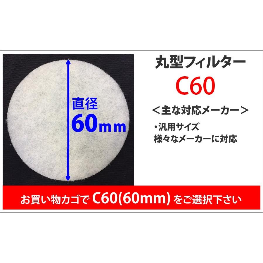 給気口フィルター 換気口フィルター (丸型) 選べる17サイズ (6枚入) 換気口 フィルター吸気口フィルターほこり・粉塵・虫の侵入をブロック（00mail） |  | 01