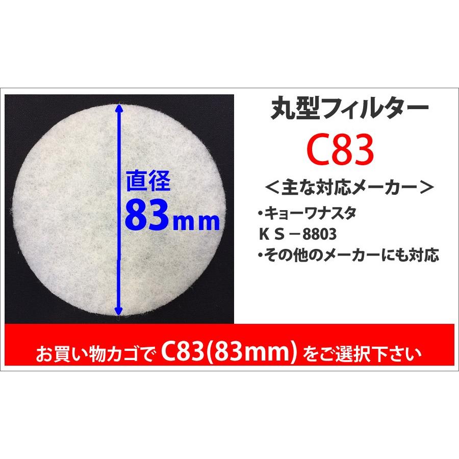 給気口フィルター 換気口フィルター (丸型) 選べる17サイズ (6枚入) 換気口 フィルター吸気口フィルターほこり・粉塵・虫の侵入をブロック（00mail） |  | 04