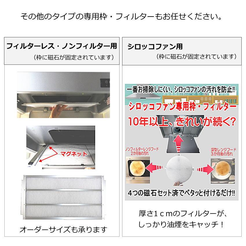 富士産業　換気扇フィルター専用枠　フィルター２回分 レンジフード換気扇フィルター 取付専用枠 274×300 横274ミリ×縦300