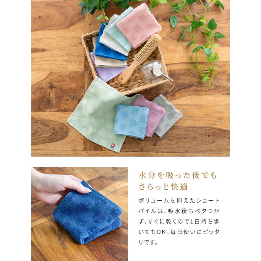 今治タオル（imabari towel） 水玉ジャガード 1枚 約20×20cm 日本製 綿