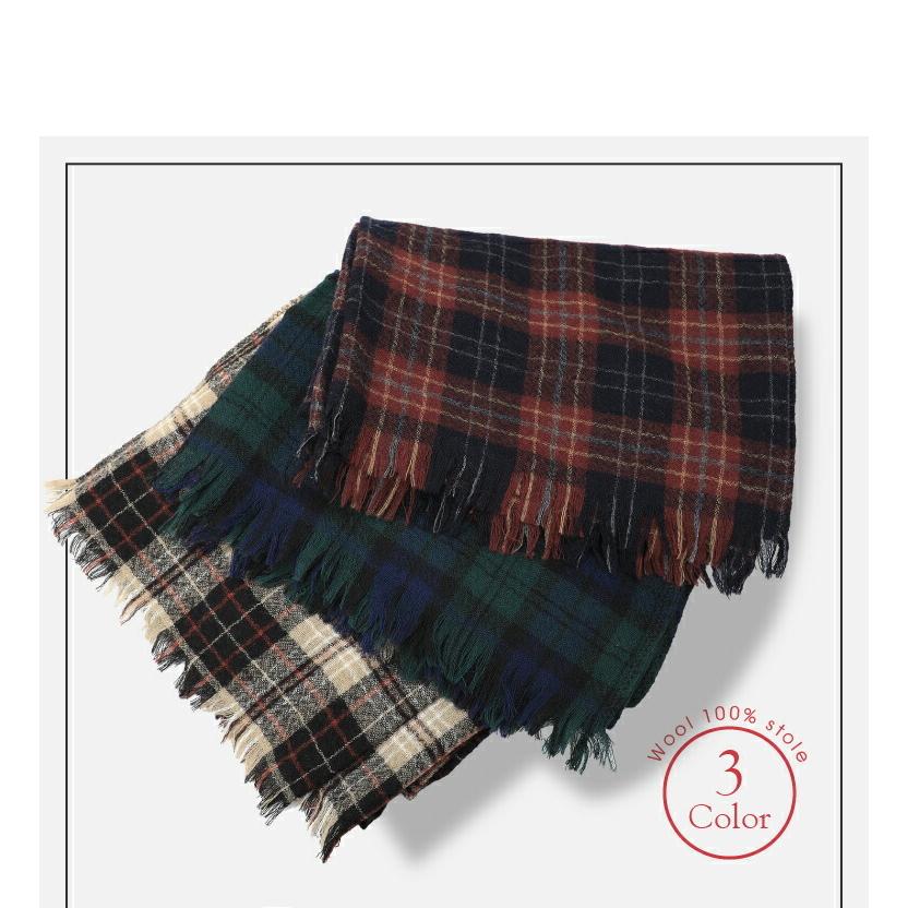 ストール 日本製 ウールガーゼストール Sサイズ 30×180cm 毛100