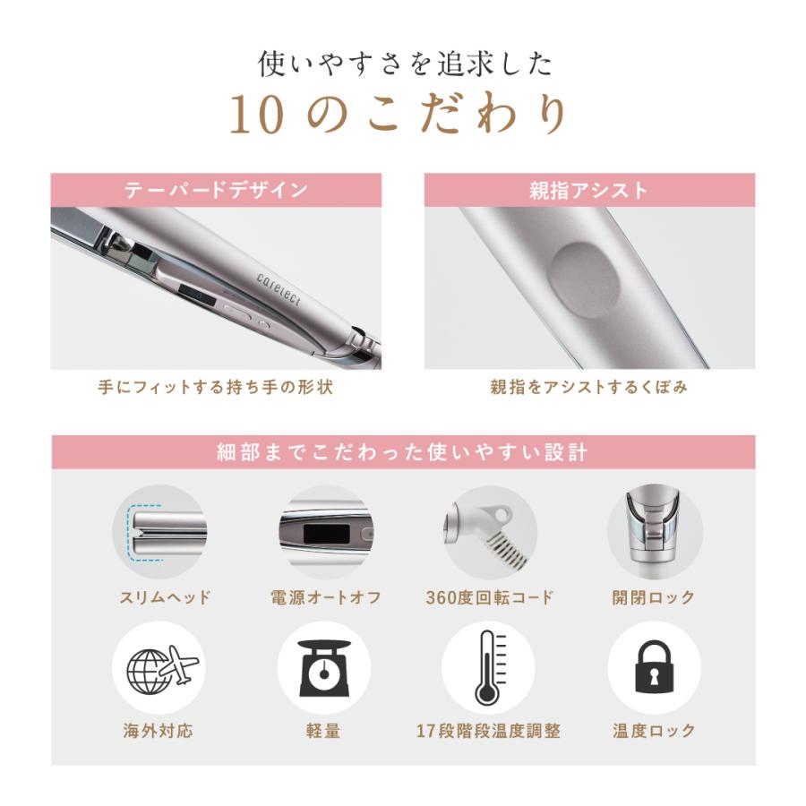 plus eau プリュスオー ケアレクト スムースケアアイロン 25mm plus eau プリュスオー ケアレクト スムースケアアイロン 25mm