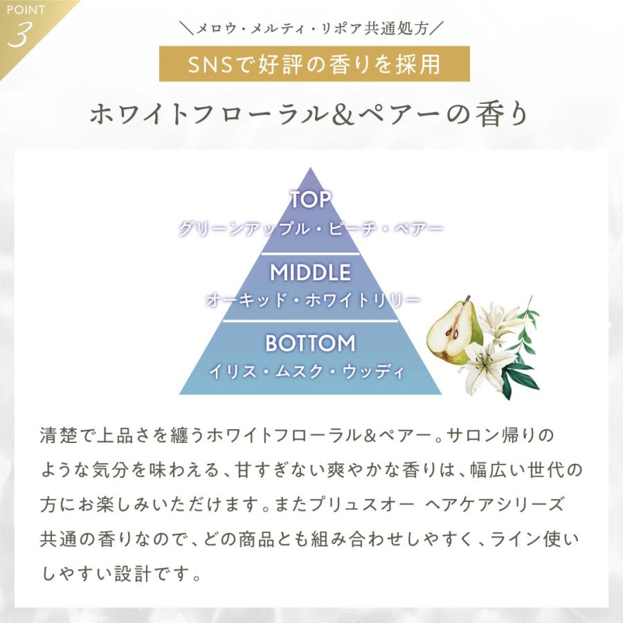 シャンプー プリュスオー ヘアケア セット 各450ml ポンプ セット pluseau リポア メロウ メルティ メルティー 梅雨 | plus eau | 18
