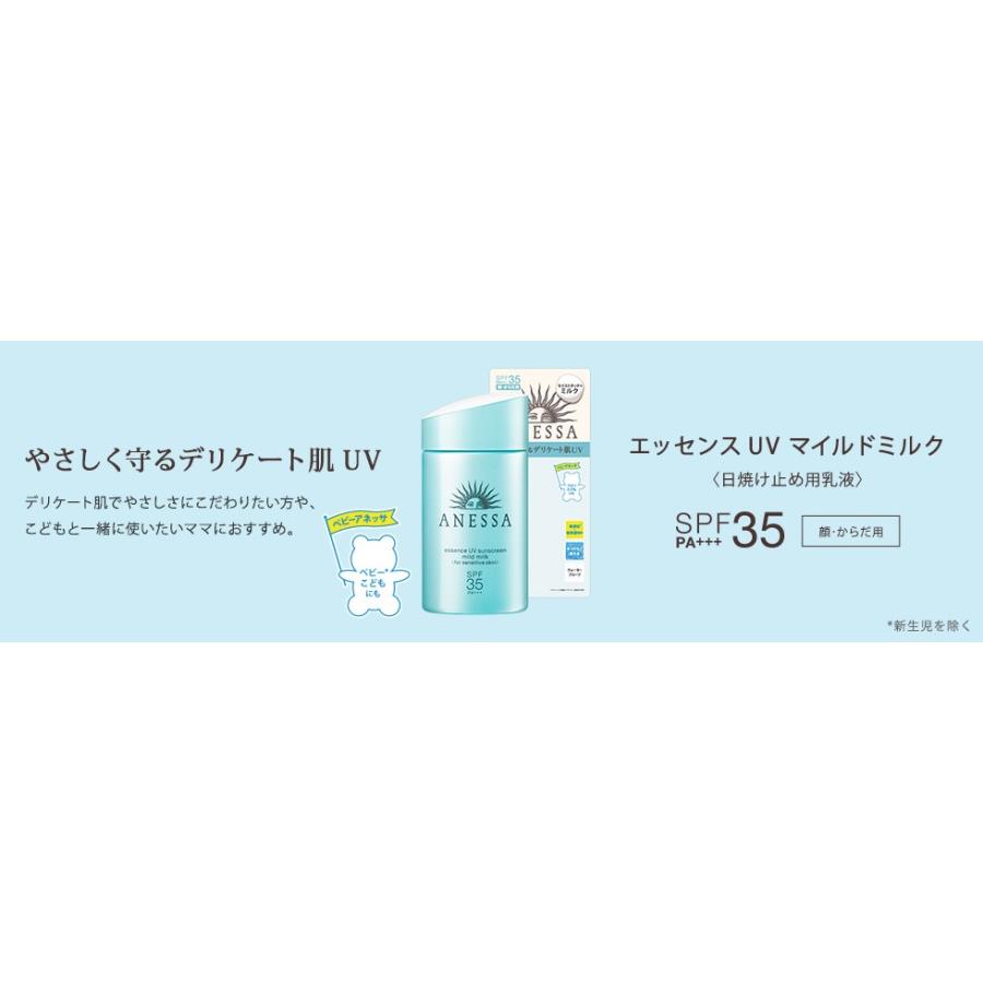 アネッサ 資生堂 エッセンスUV マイルドミルク 60ml SPF35 PA+++ 