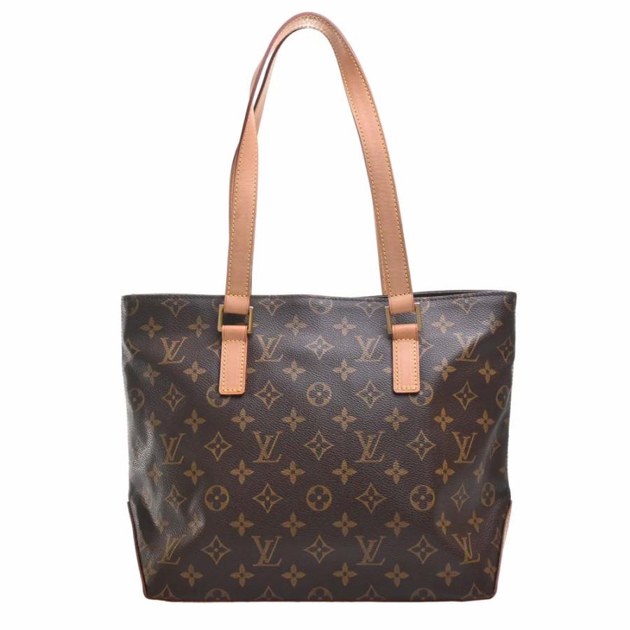 Louis Vuitton ダークブラウン トートバッグ カバピアノ LOUIS VUITTON カバピアノ モノグラム ブラウン トートバッグ
