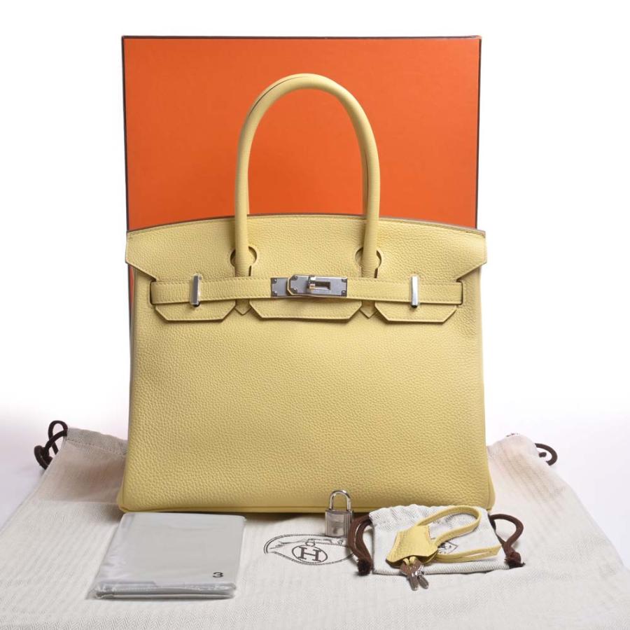 HERMES（エルメス） トゴ バーキン30 ハンドバッグ イエロー