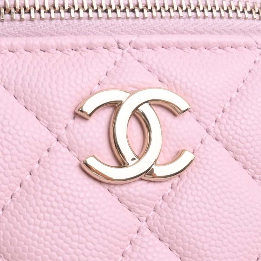 CHANEL シャネル キャビアスキン マトラッセ ココマーク 2WAY スモール バニティバッグ ショルダーバッグ ピンク レディース by｜b-rakuichi｜08