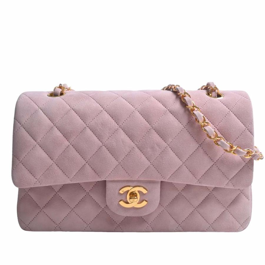 CHANEL シャネル スエード マトラッセ ココマーク Wフラップ W CHANEL シャネル スエード マトラッセ ココマーク Wフラップ W