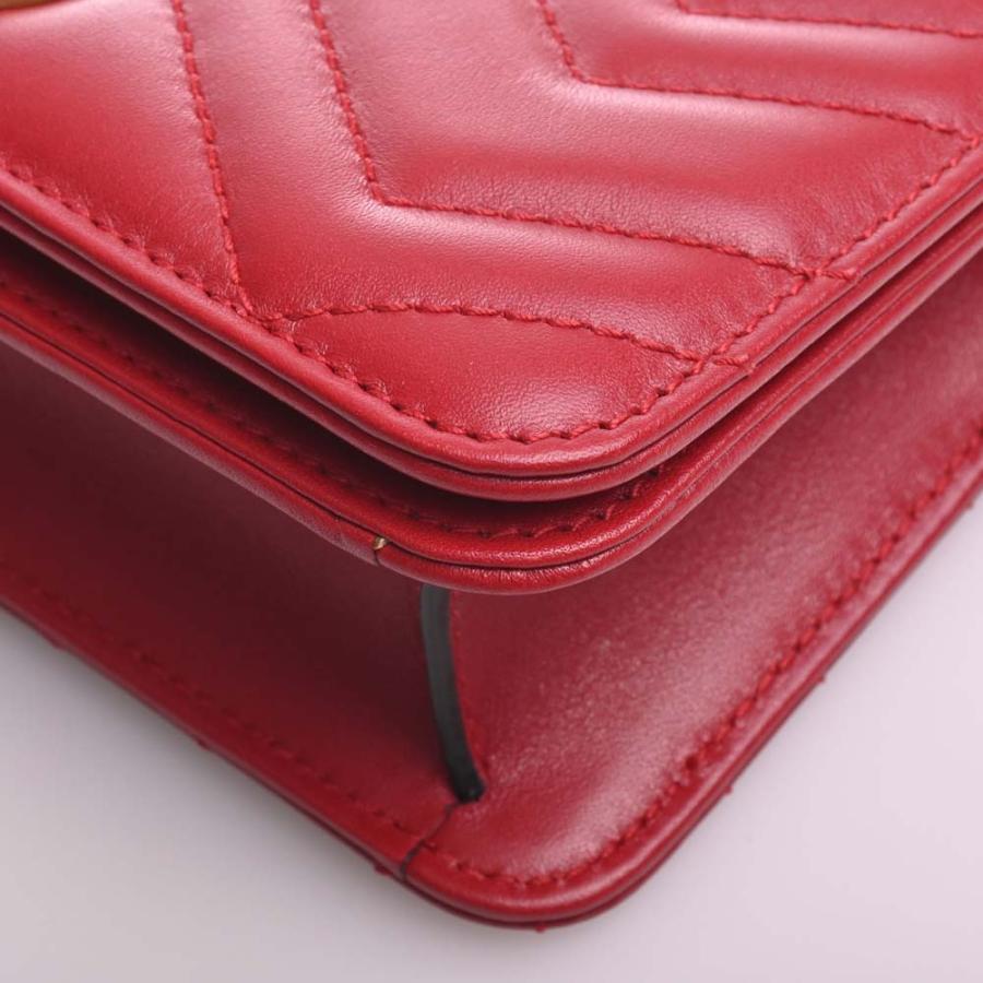 GUCCI（グッチ） GGマーモント レザー チェーン ショルダーバッグ