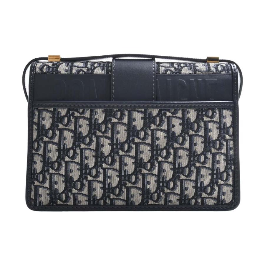 美品 ディオール オブリーク ショルダーバッグ ネイビー キャンバスレザー 美品 ディオール オブリーク ショルダーバッグ ネイビー