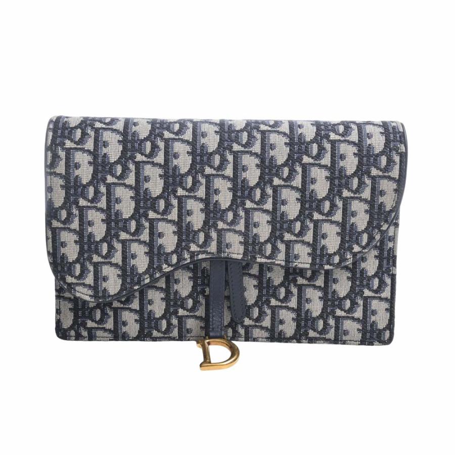 Christian Dior クリスチャンディオール オブリーク サドル チェーン 