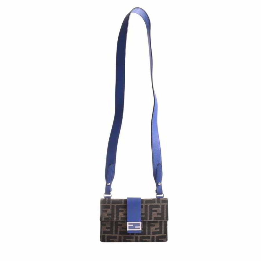 FENDI フェンディ キャンバス レザー ズッカ柄 2WAY クラッチバッグ