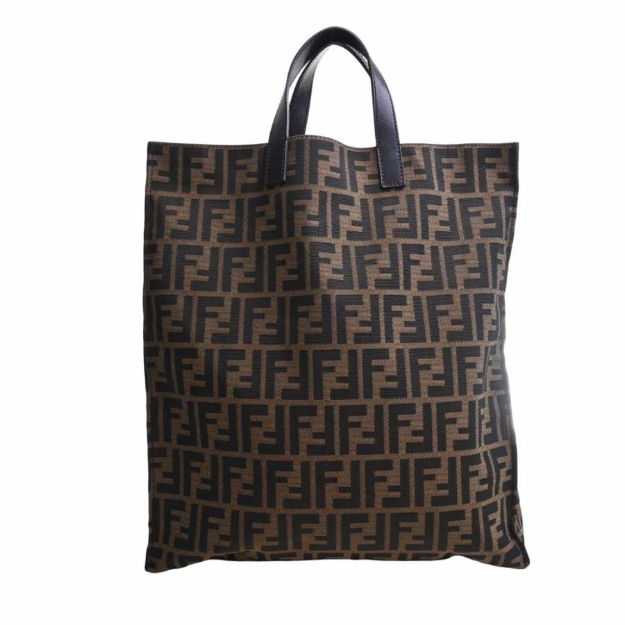 FENDI フェンディ トートバッグ ブラウン ズッカ レディースブランド FENDI フェンディ キャンバス ズッカ トートバッグ ブラウン
