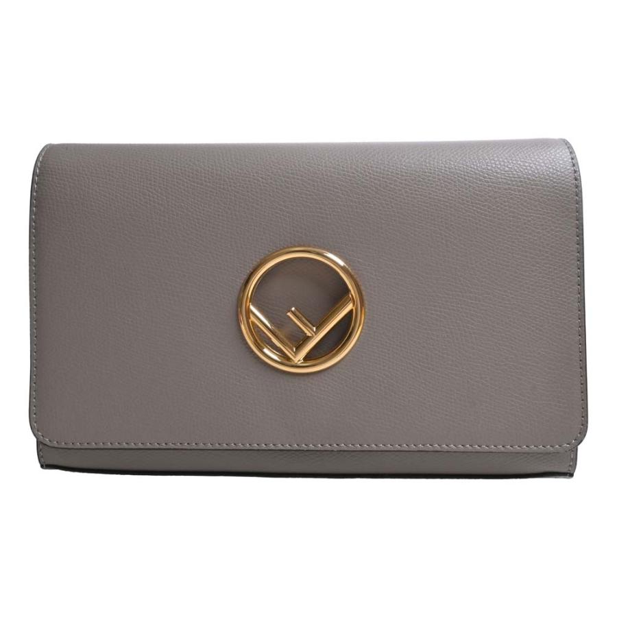 FENDI フェンディ エフイズ レザー チェーン ショルダーウォレット 長 