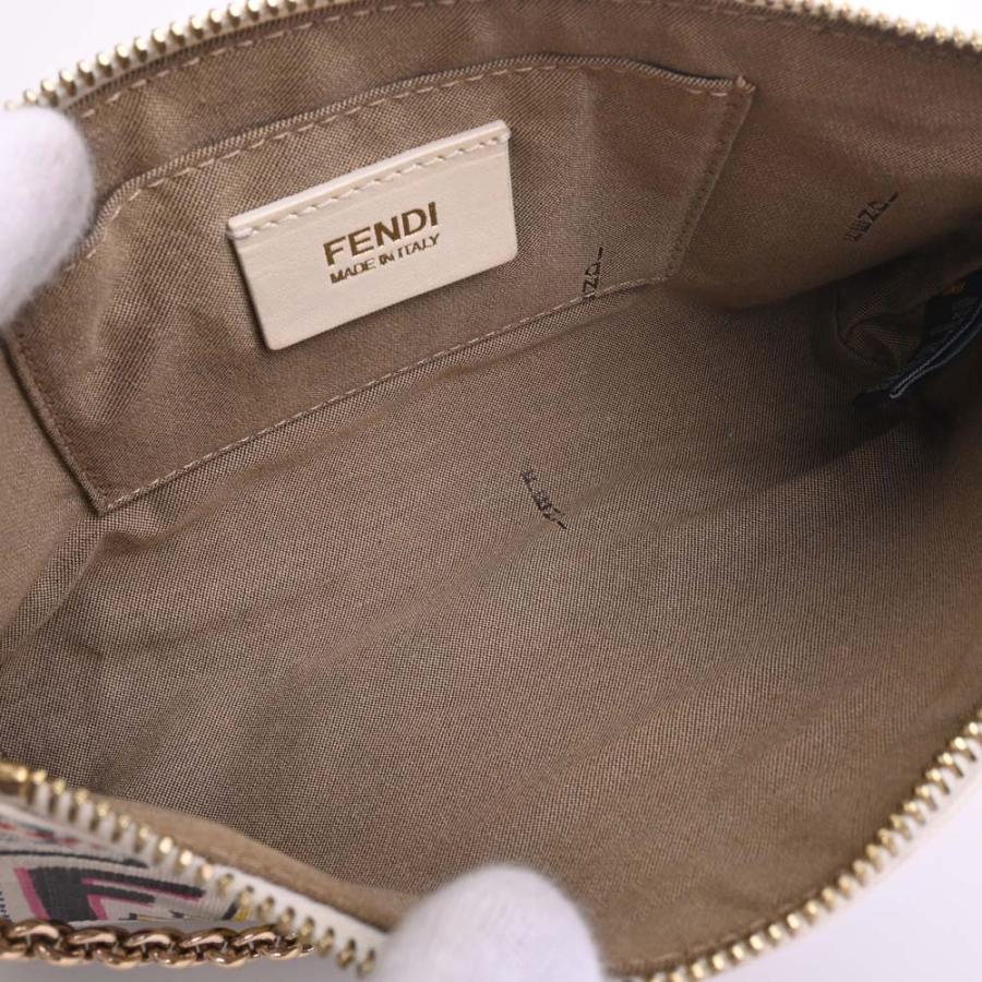 FENDI フェンディ ズッカ チェーン ポーチ 8BR592 マルチカラー