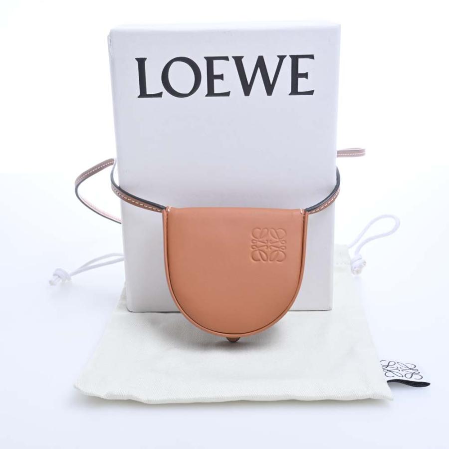 LOEWE ロエベ レザー ヒールポーチ ミニ ショルダーバッグ 109.54.T15 ブラウン レディース by｜b-rakuichi｜03