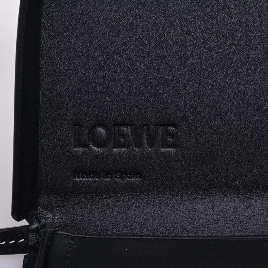 ロエベ　ヒールポーチ　スモール　ショルダーバッグ　財布　黒 1点限り！累積売上第1位【LOEWE】ヒールポーチ スモール