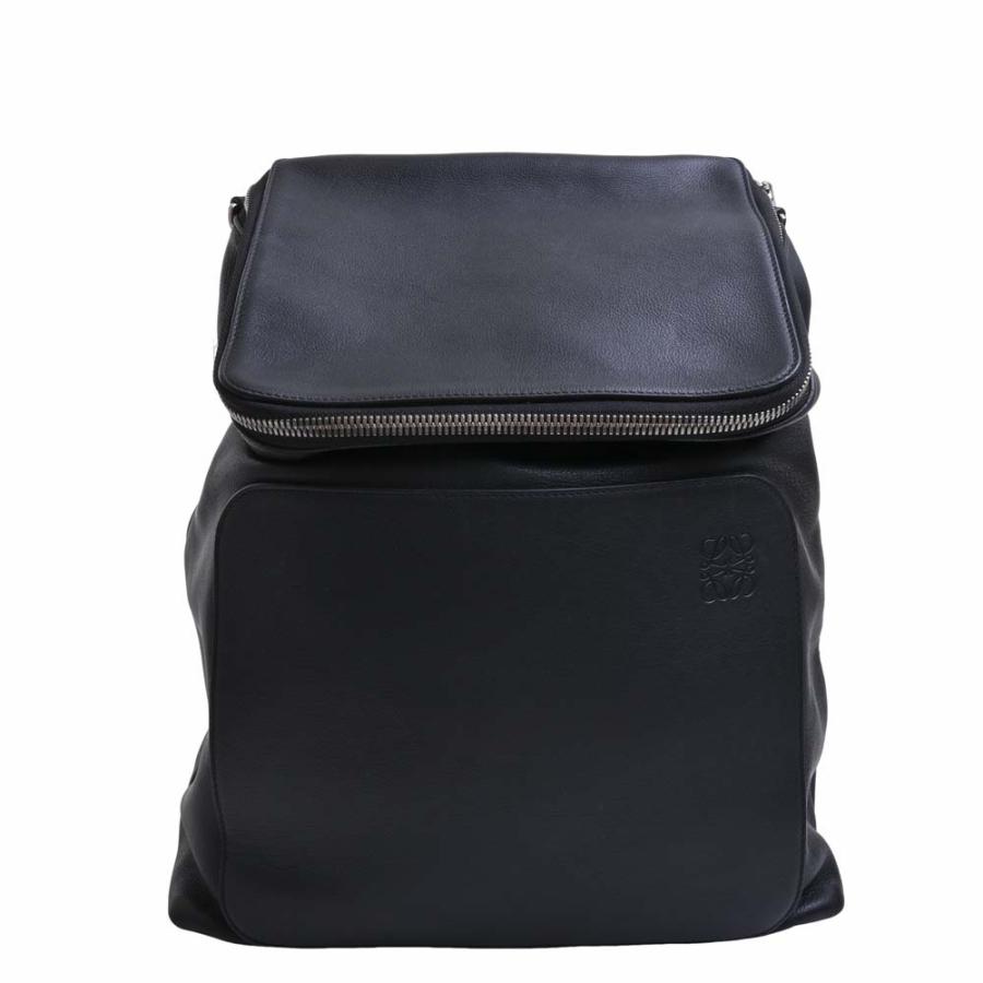 LOEWE ロエベ レザー リュックサック バックパック ブラック LOEWE ロエベ レザー リュックサック バックパック ブラック