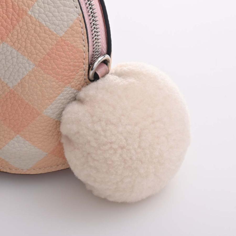 LOEWE ロエベ バニーバッグ チェック柄 ショルダーバッグ LOEWE ロエベ レザー バニー チェック柄 ショルダーバッグ