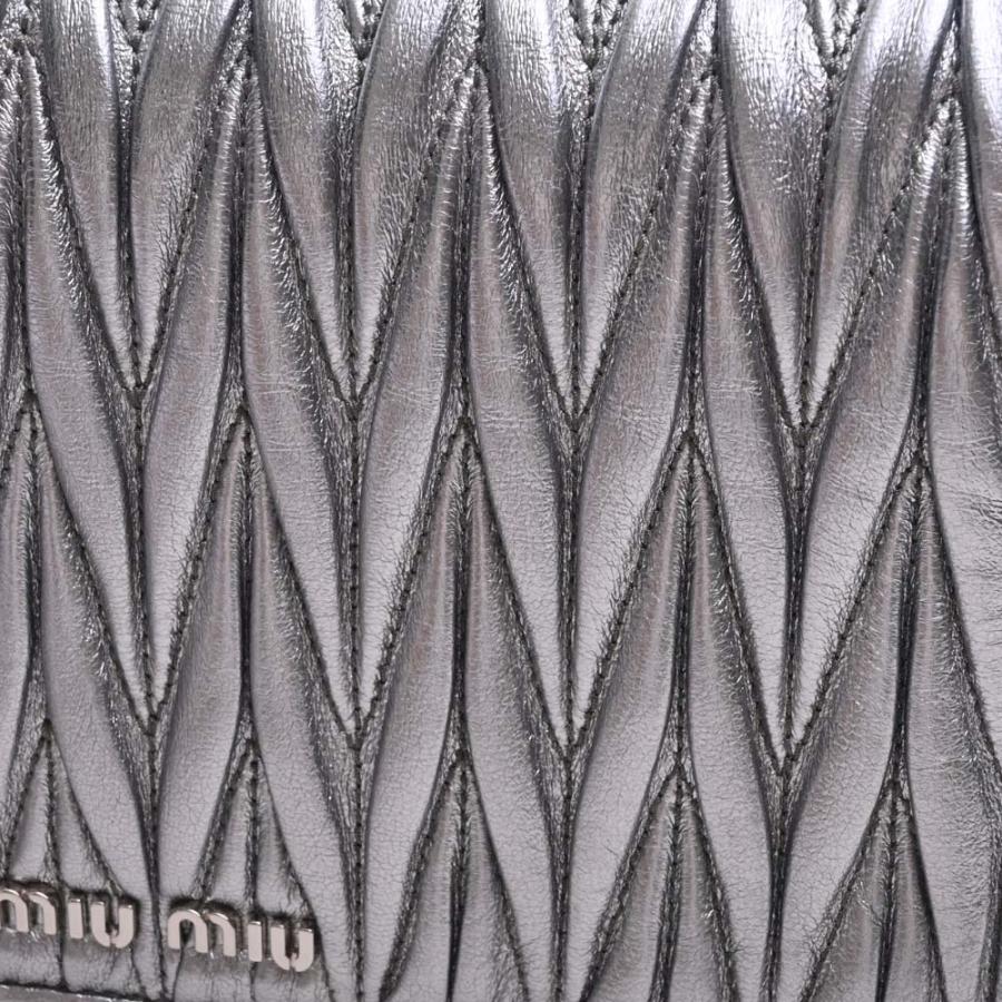 ミュウミュウ miumiu マテラッセ チェーン ショルダー ウォレット 長財布 miu ミュウミュウ MIUMIU チェーンウォレット マテラッセ レザー