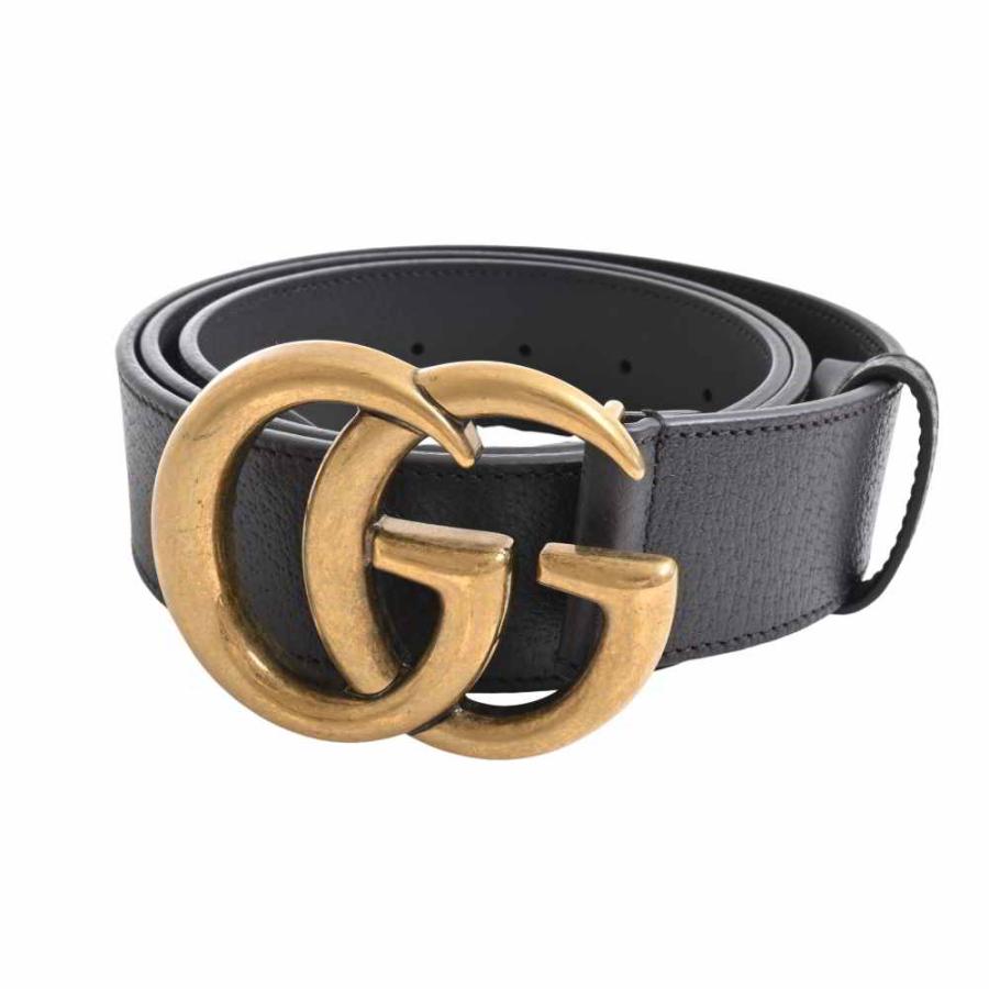 Gucci グッチ レザー GGマーモント ダブルG バックル ベルト #100/40