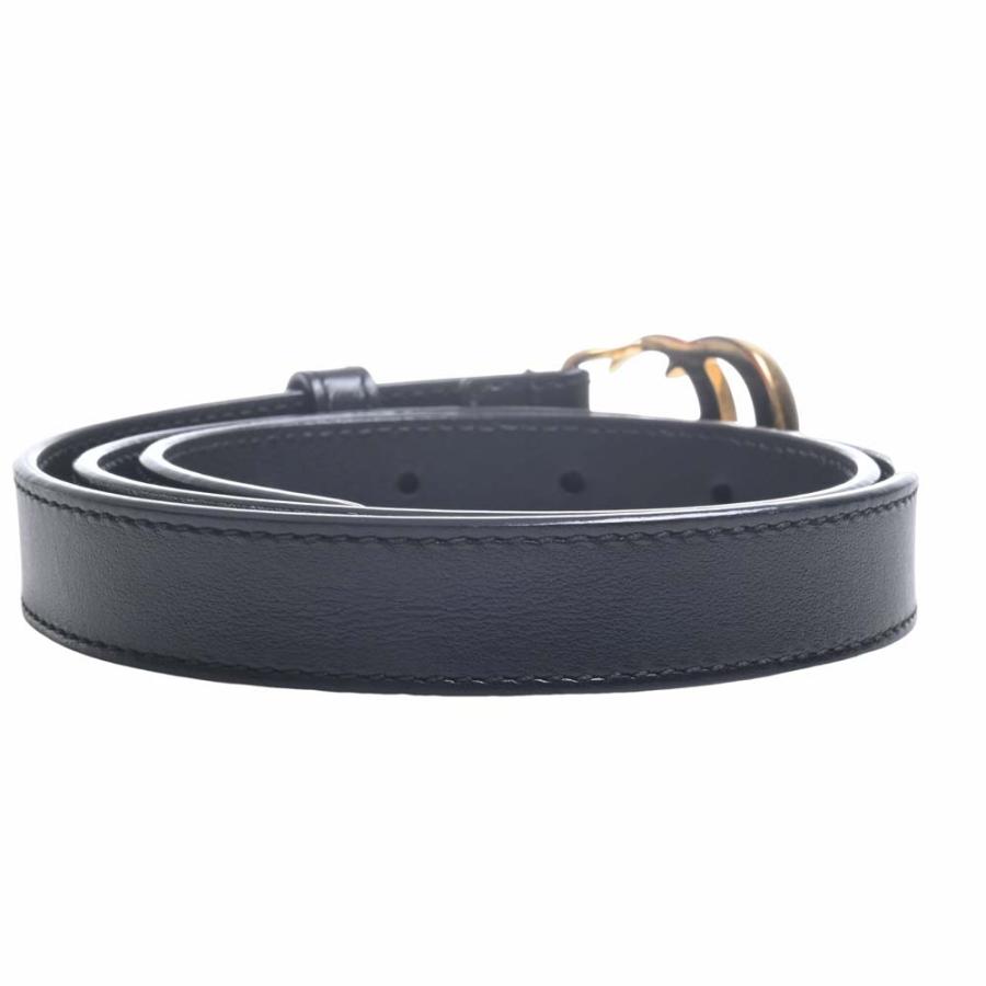 GUCCI Gucci グッチ レザー ダブルGバックル ベルト #70/28