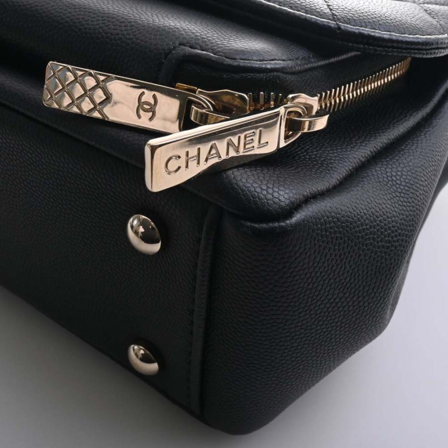 シャネル　キャビアスキン　ココマーク　チェーン　バッグ　マトラッセ 2 CHANEL シャネル キャビアスキン マトラッセ ココマーク トップ
