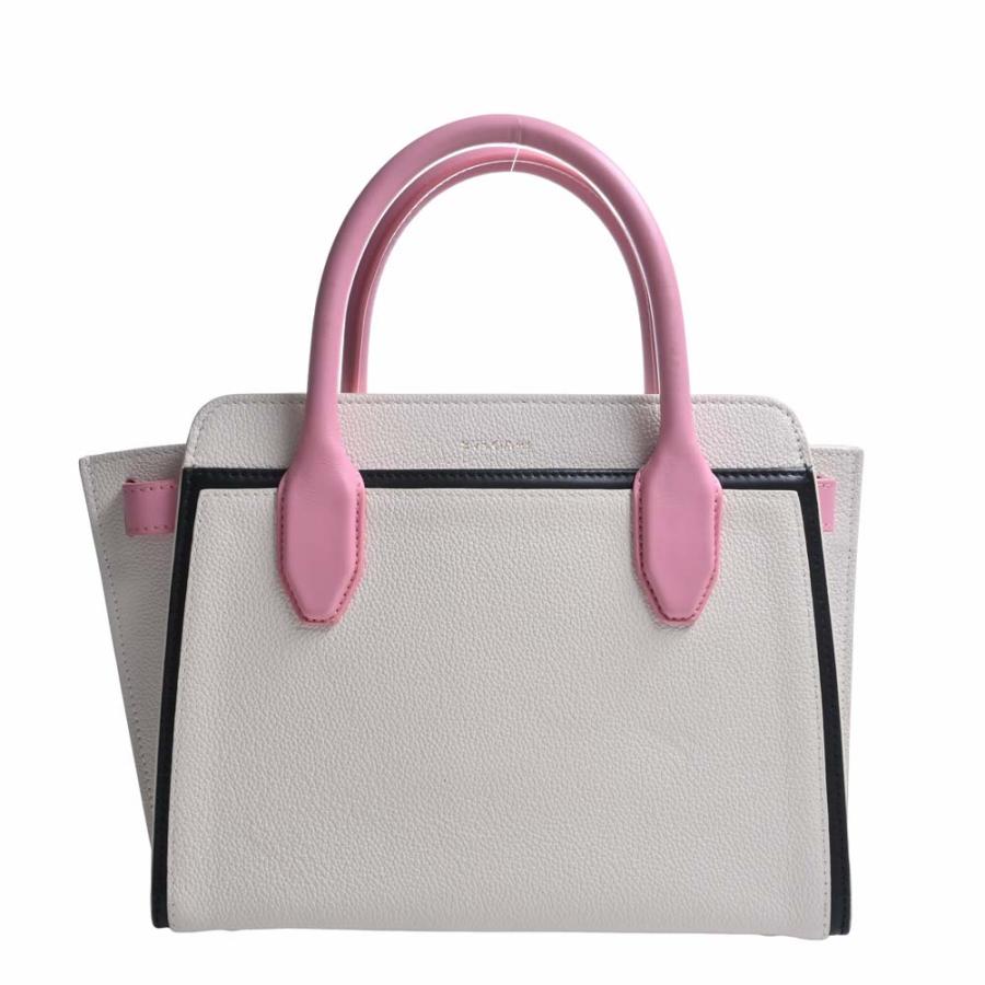 美品・希少色 ブルガリ アルバ 2way ハンドバッグ チャーム レザー ピンク