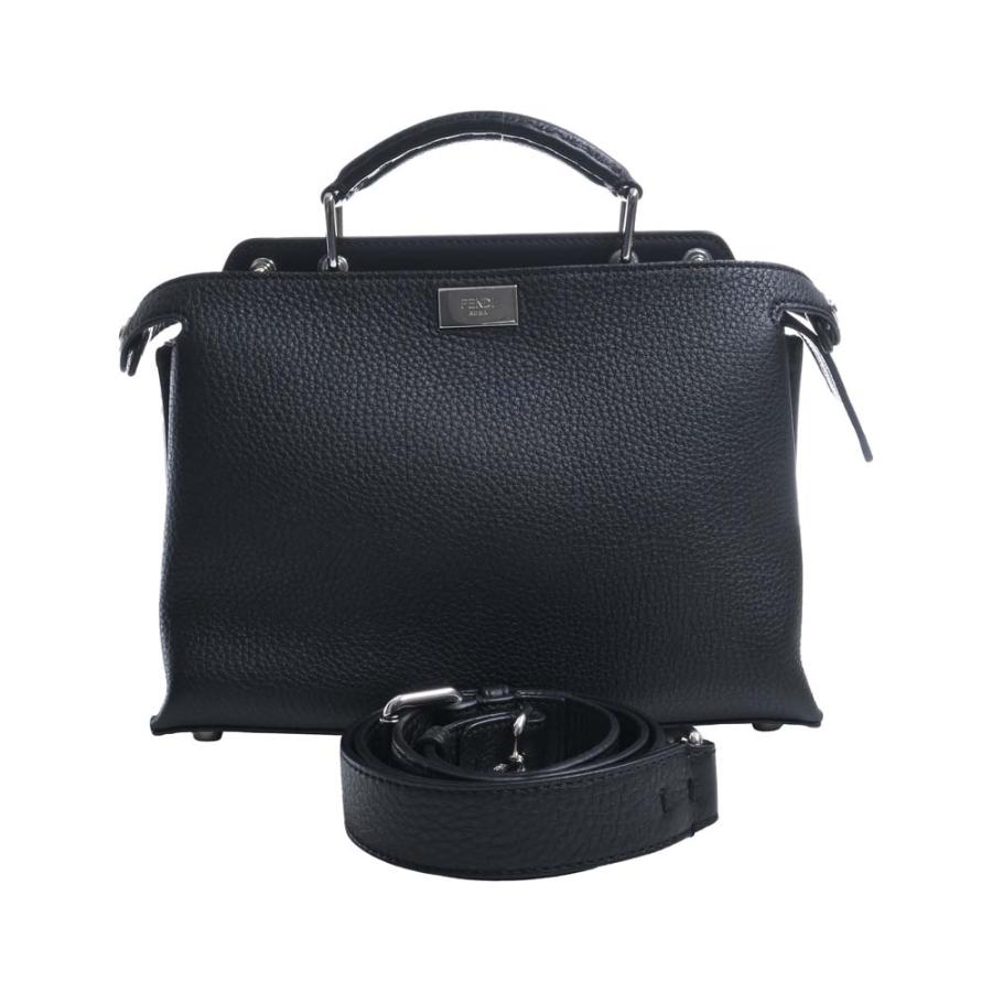 FENDI 2WAYバッグ ピーカブー セレリアフィットミニ ブラック 黒 FENDI フェンディ セレリア レザー ピーカブー エッセンシャルミニ