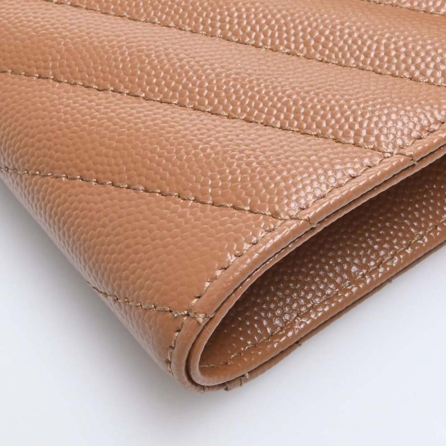 SAINT LAURENT サンローラン レザー モノグラム クラッチバッグ セカンドバッグ 617662 ブラウン レディース by ...