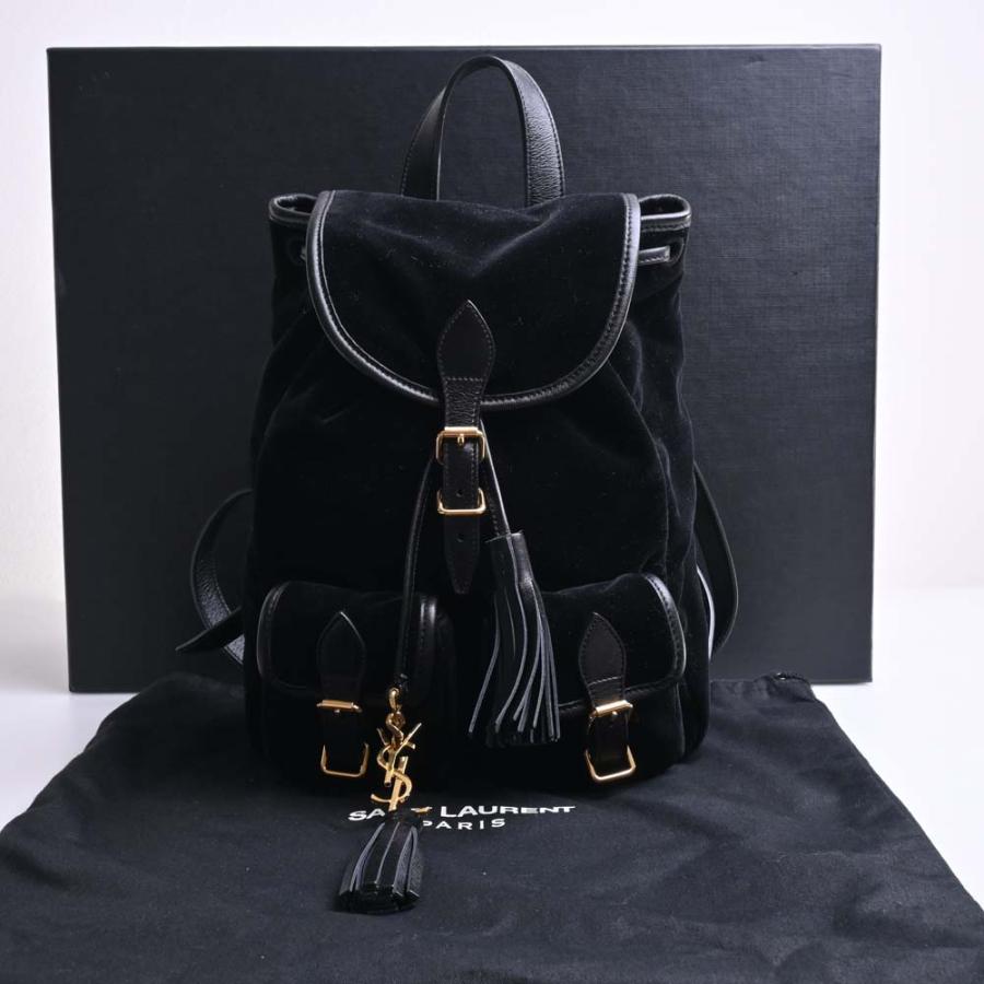 SAINT LAURENT サンローラン ベロア フェスティバル バック SAINT LAURENT サンローラン ベロア フェスティバル バック