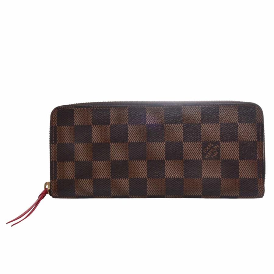 Louis Vuitton ダミエ 長財布 ブラウン/レッド
