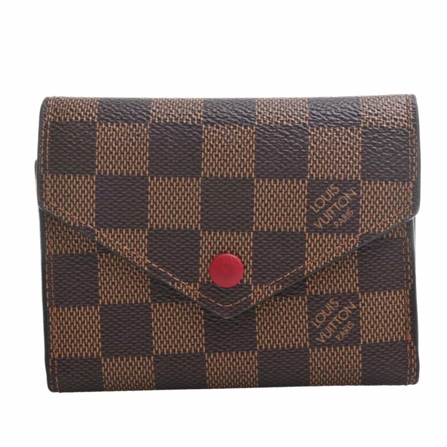 LOUIS VUITTON ルイヴィトン ダミエ ポルトフォイユ ヴィクトリーヌ 三 