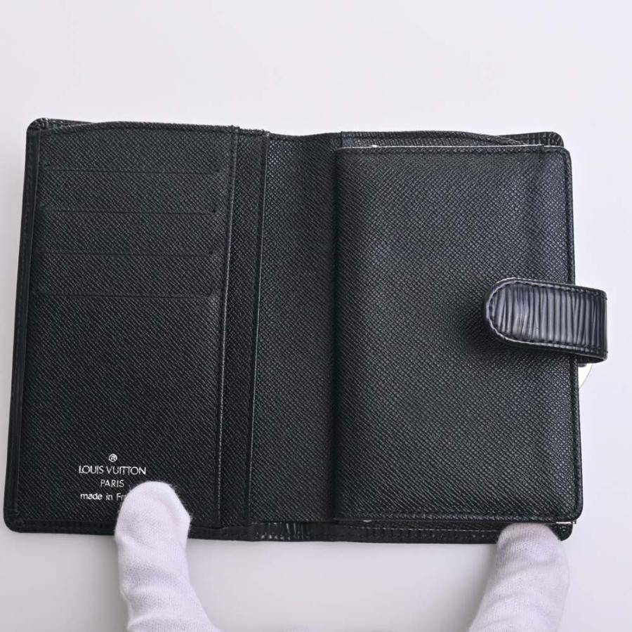 【ルイヴィトン】折り財布　コンパクト　ヴィエノワ　エピ　M63642　ブラック LOUIS VUITTON】ルイヴィトン『エピ ポルトフォイユ ヴィエノワ