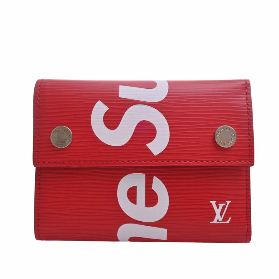 LOUIS VUITTON ルイヴィトン Supremeコラボ エピ チェーン 三つ折り 