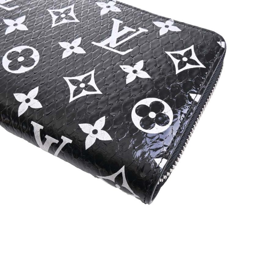 LOUIS VUITTON ルイヴィトン モノグラム パイソン ジッピーウォレット ラウンドファスナー 長財布 N96955 ブラック レディース by