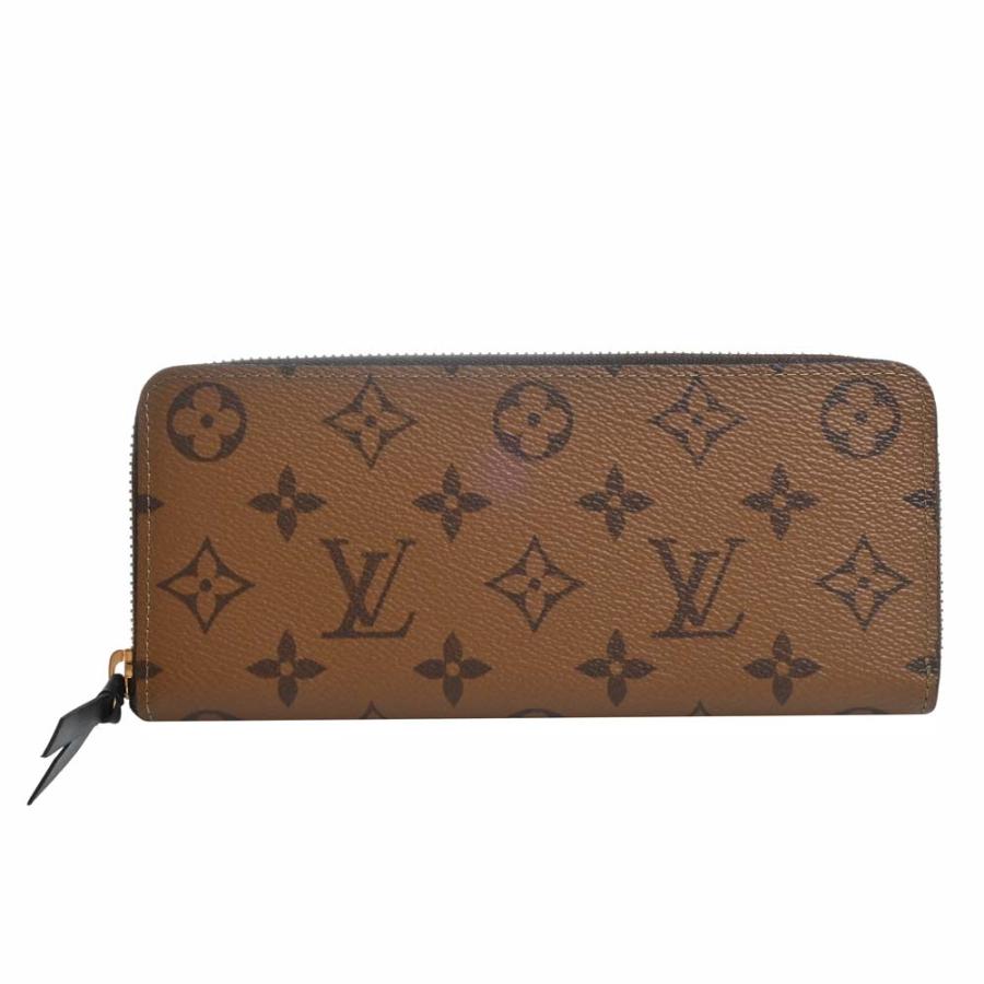 きみどり　ルイヴィトン　ポルトフォイユ　クレマンス　ラウンドファスナー LOUIS VUITTON（ルイ・ヴィトン） モノグラム リバース ポルトフォイユ