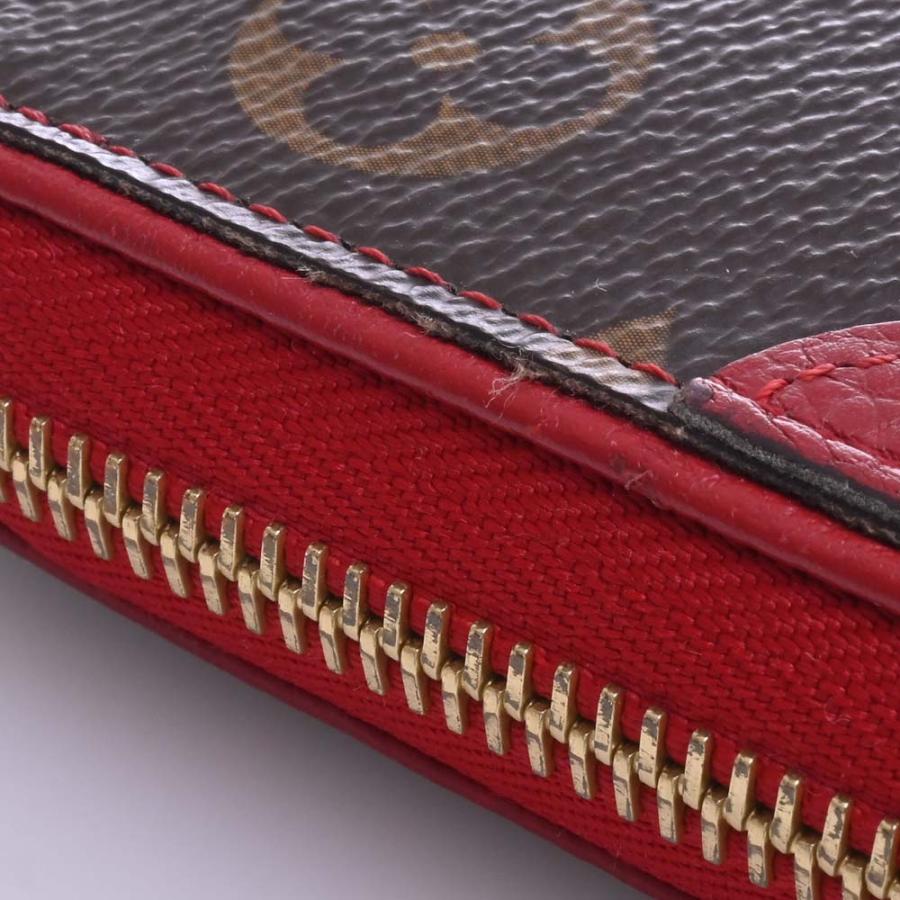 Louis Vuitton 長財布 ブラウン/レッド