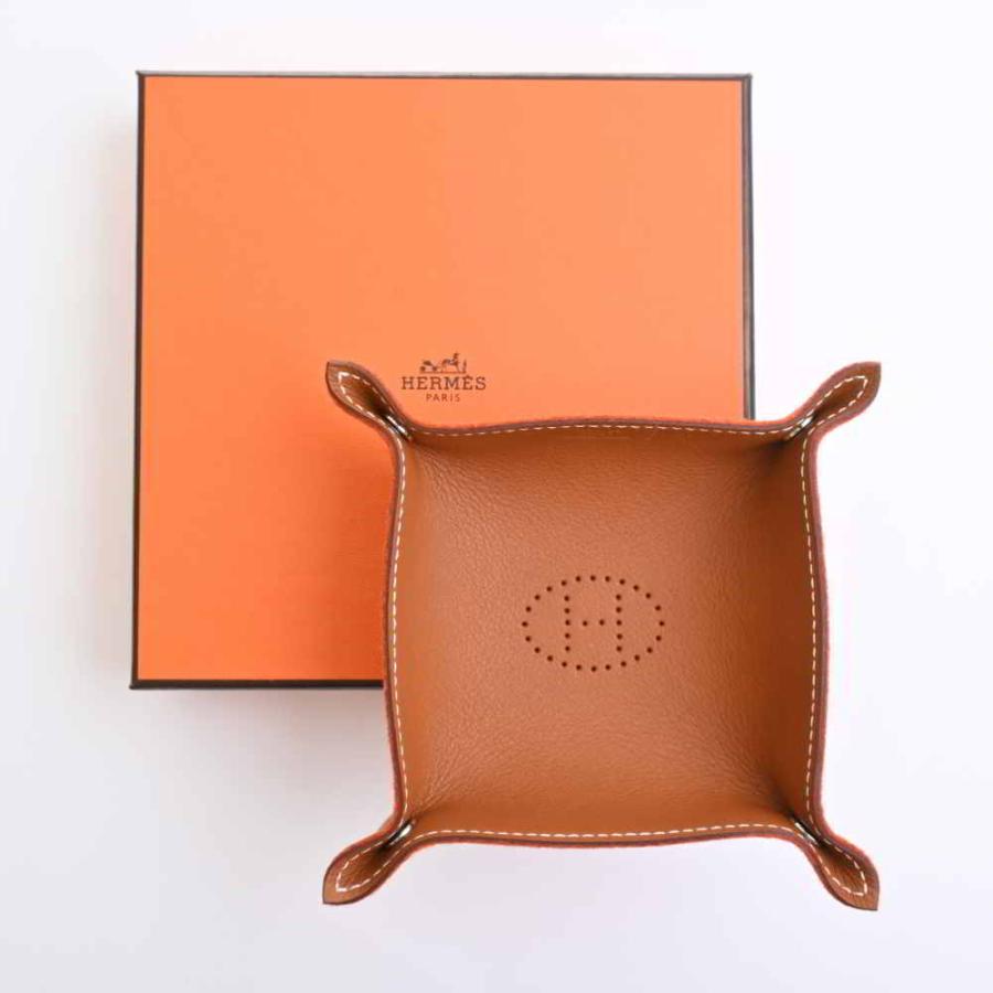 HERMES エルメス レザー フェルト ヴィドポッシュ ジュエリートレー