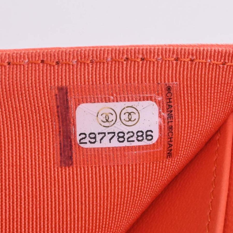 CHANEL シャネル ラムスキン マトラッセ ココマーク 三つ折り CHANEL シャネル ラムスキン マトラッセ ココマーク 三つ折り