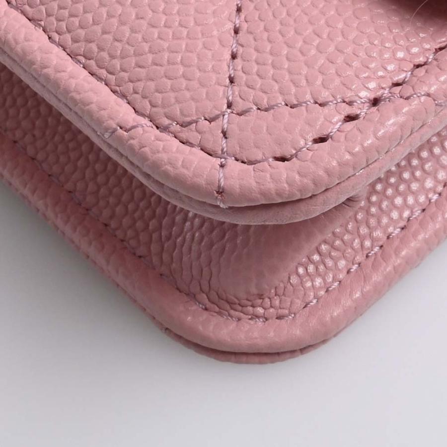 CHANEL（シャネル） キャビアスキン マトラッセ ココマーク チェーン