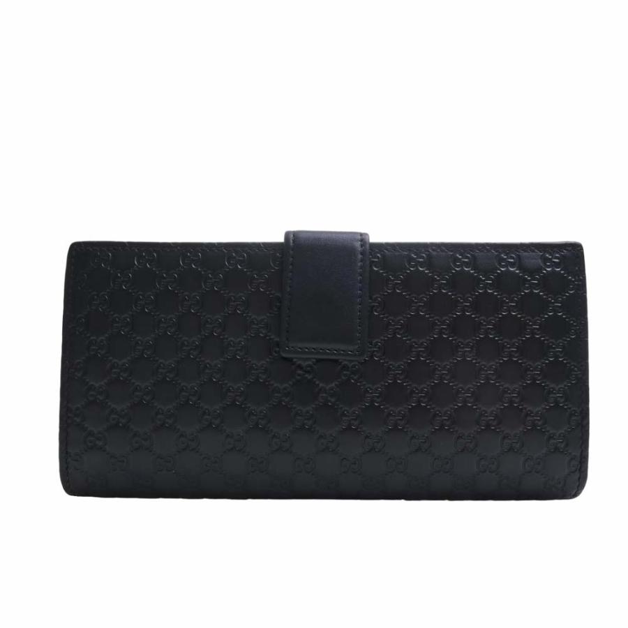 GUCCI Gucci グッチ マイクログッチシマ レザー 二つ折り 長財布