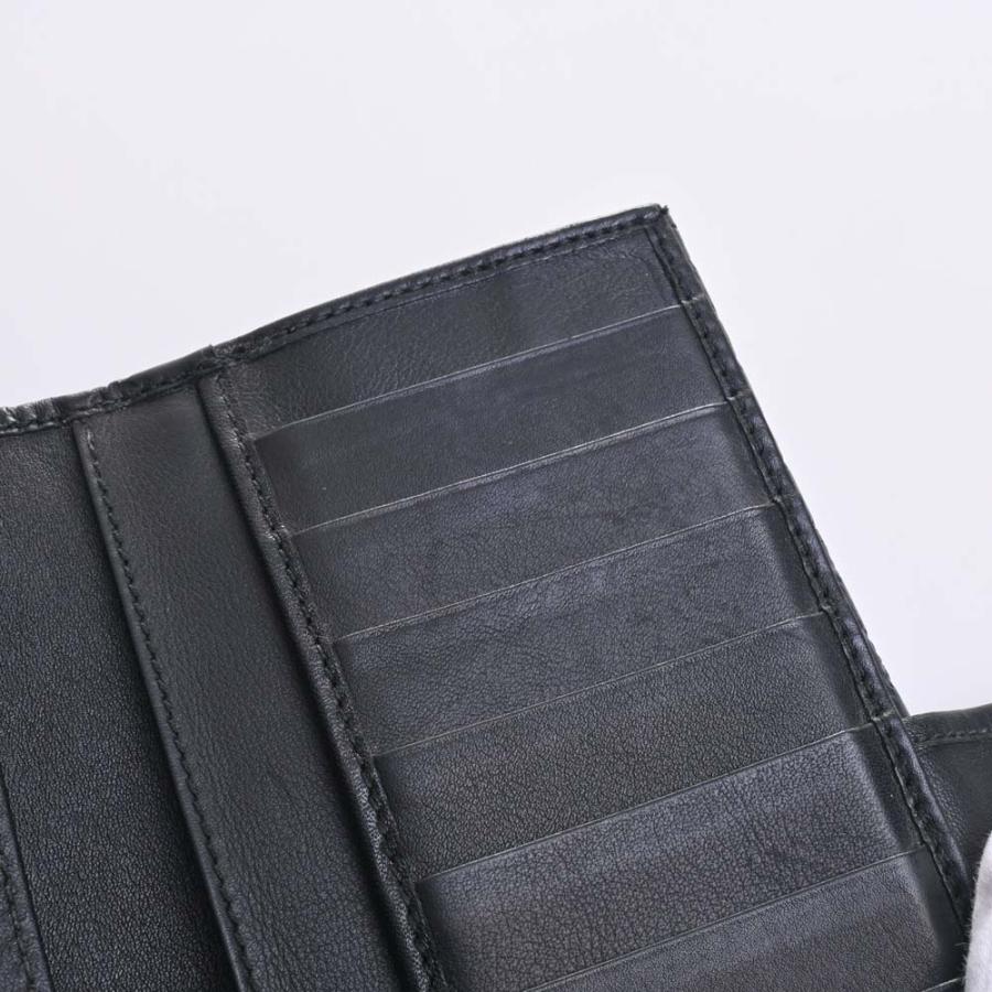 GUCCI（グッチ） マイクログッチシマ レザー 二つ折り 長財布 449393
