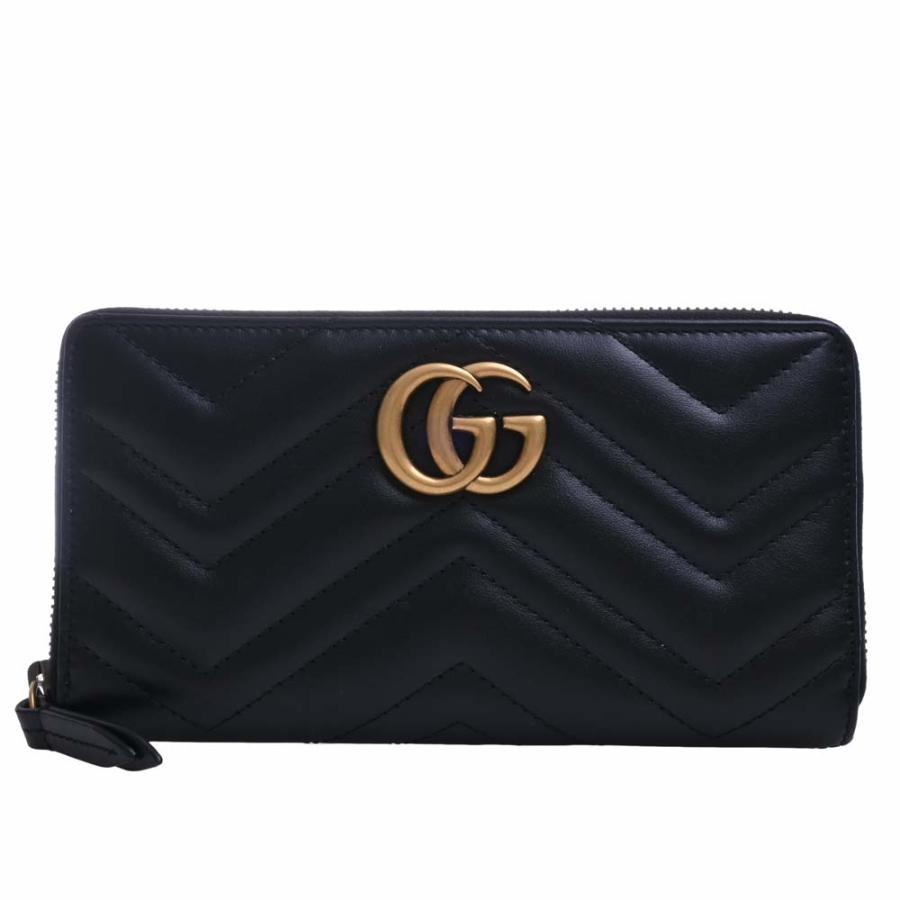 GUCCI ラウンドファスナー長財布 GGレザー ジップアラウンド ウォレット