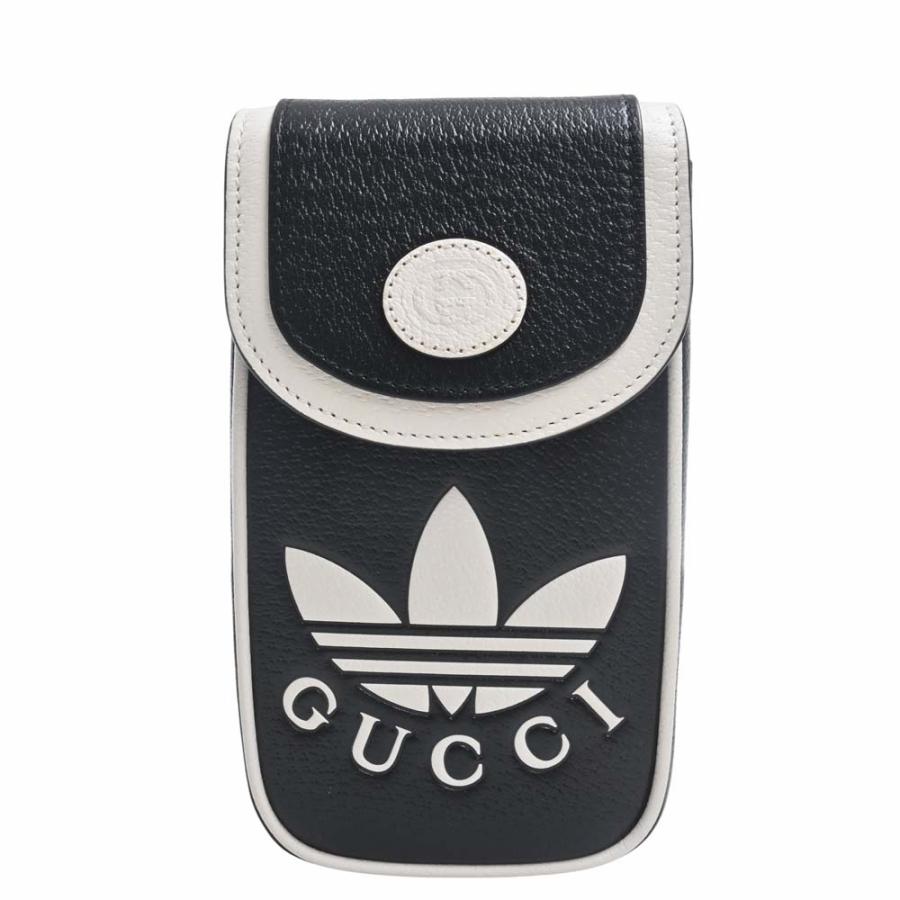 GUCCI Gucci グッチ Adidasコラボ レザー ミニ ショルダーバッグ  