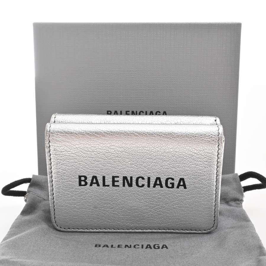 Balenciaga バレンシアガ レザー エブリデイ ミニウォレット 三つ折り ...