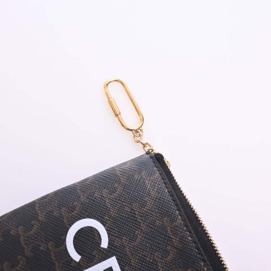 値下げ中　セリーヌ　レディース トリオンフ柄 キーリング付き コインケース CELINE Triomphe(セリーヌ トリオンフ) キーケース(レディース
