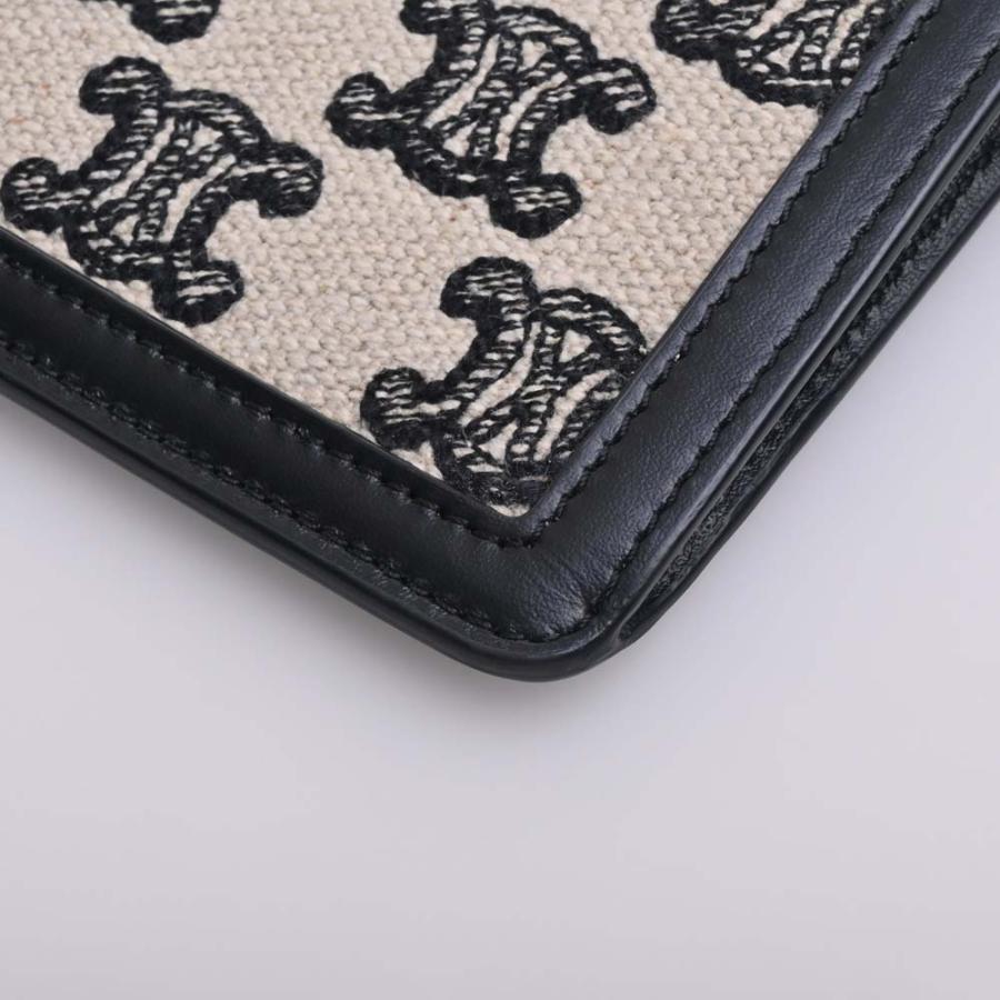 CELINE レザー トリオンフ ポーチ ブラック CELINE セリーヌ ショルダーバッグ ブラック トリオンフ