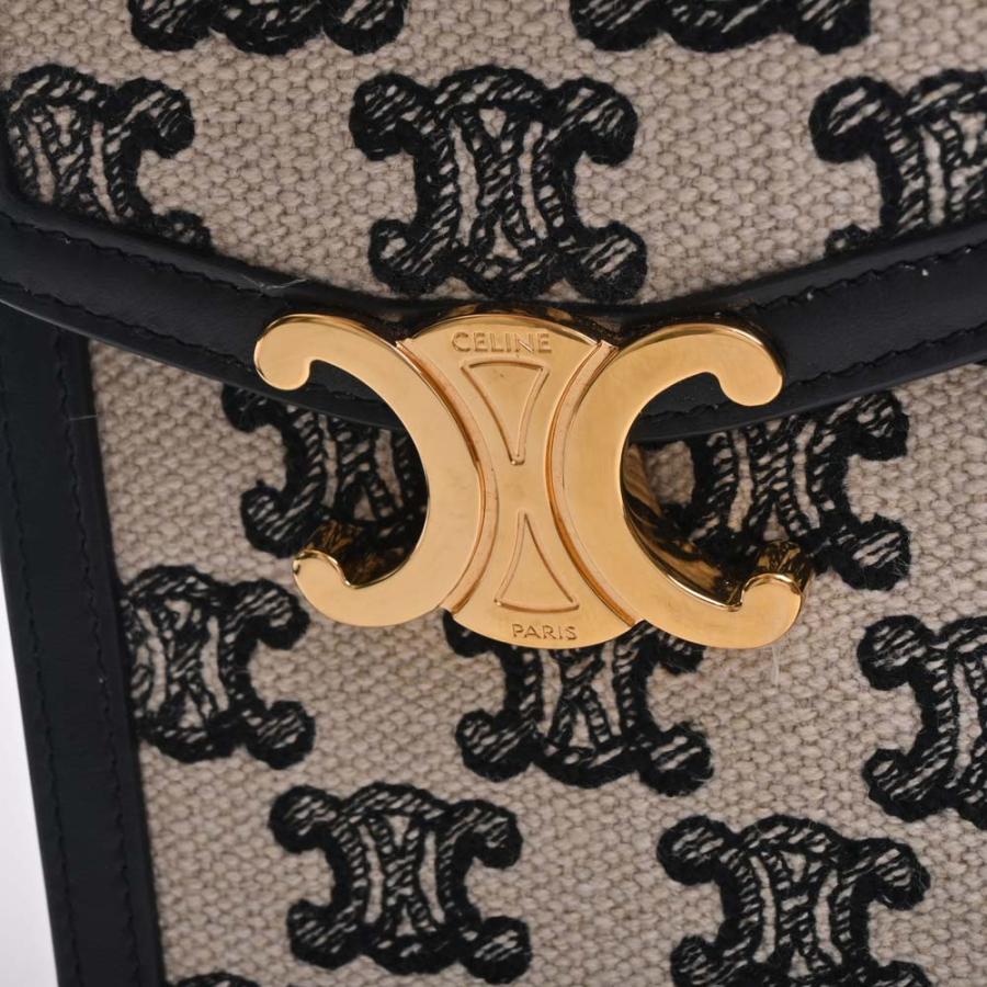 CELINE Celine セリーヌ レザー キャンバス トリオンフ